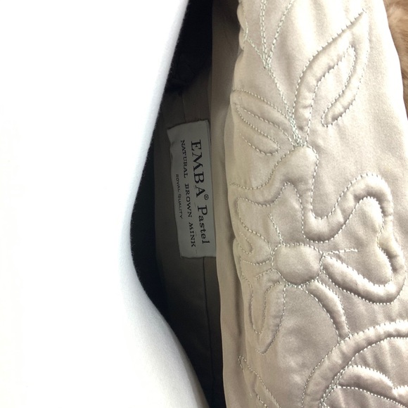 Vintage 60s Light Natural Brown Mink Fur Short Trench Coat - Picture 7 of 10